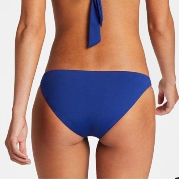 Vitamin A Luciana Bikini Bottoms Blue Ecolux Full Coverage Sz 14 - Picture 3 of 9